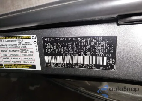 2008 Toyota Corolla Ce z USA, uszkodzony, nr VIN 2T1BR32E98C932966